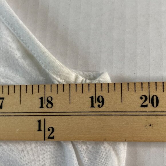 Jason Maxwell Womens White Short Sleeved T-Shirt with Lace Size S Beach Romantic - Picture 8 of 9